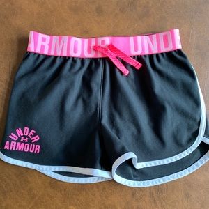 Under Armor girl’s workout shorts